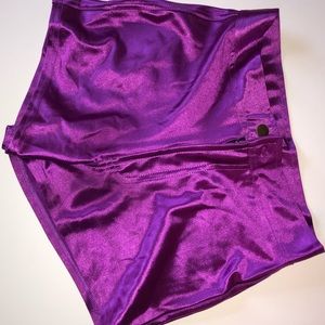 Purple party shorts